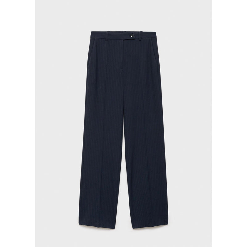 Pantalon De Costume Fines Rayures - Dark Navy