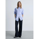 Pantalon De Costume Fines Rayures - Dark Navy