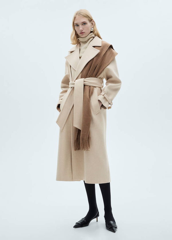 Cappotto Lana Manteco Maxi Revers