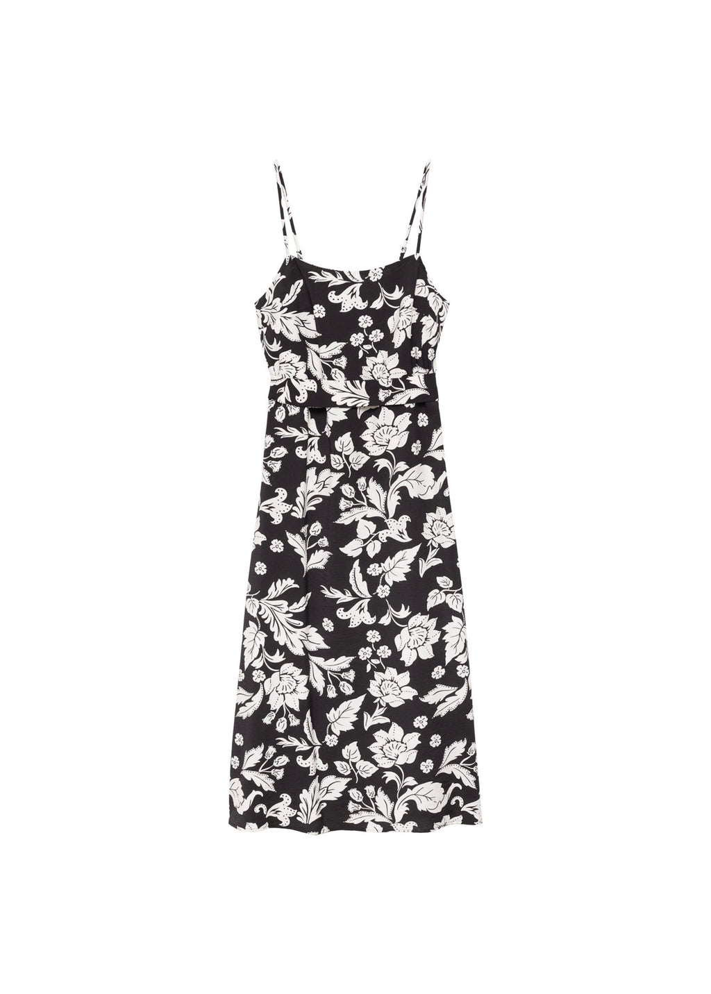 Robe Bretelles À Fleurs