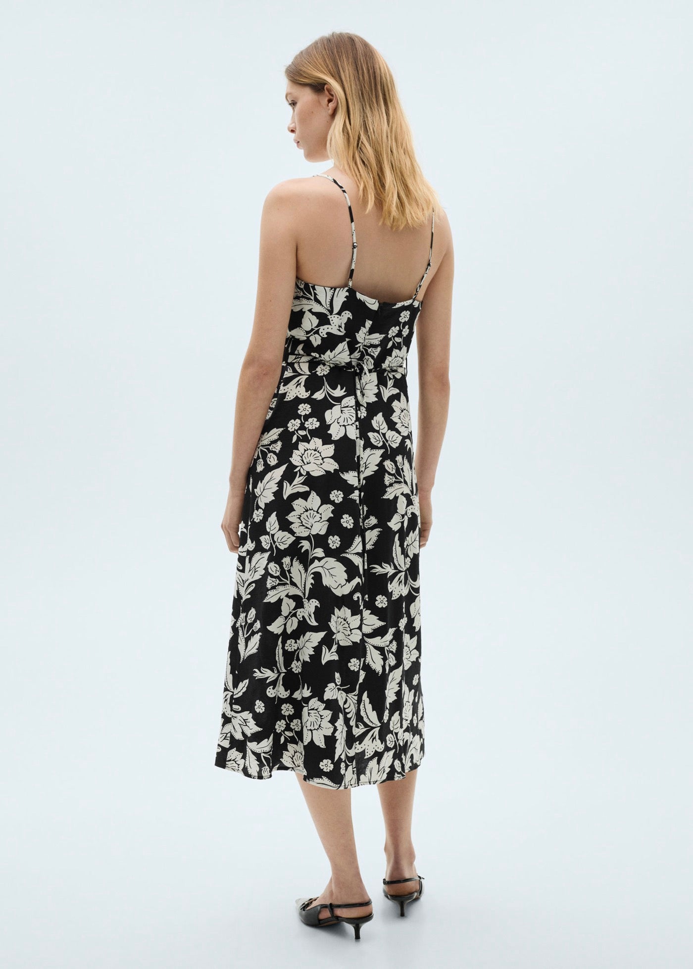 Robe Bretelles À Fleurs
