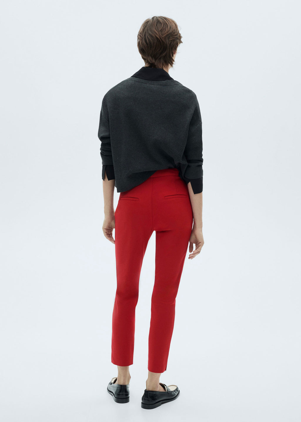 Pantalón Recto de Algodón - Red