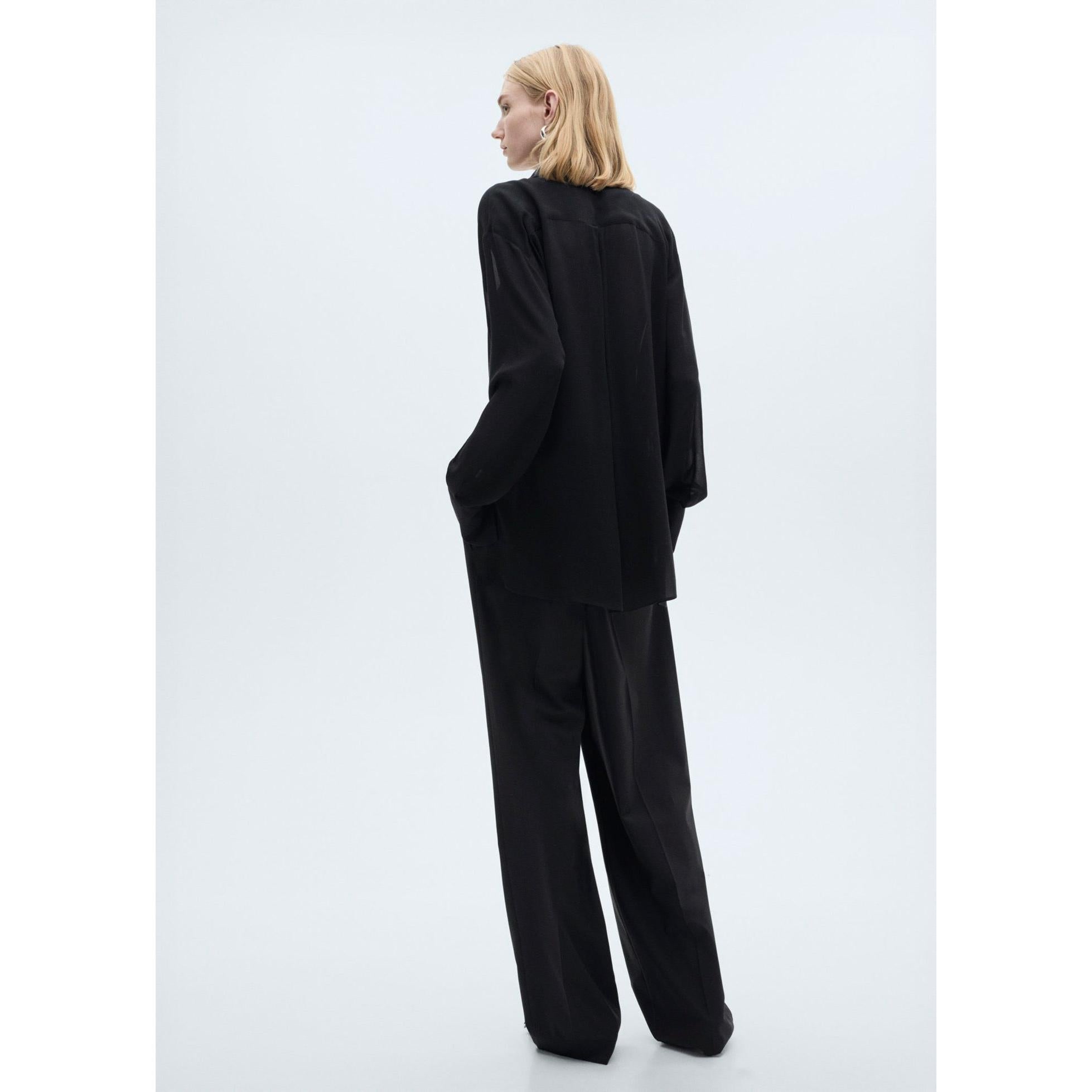 Pantalon Droit Pinces - Charcoal