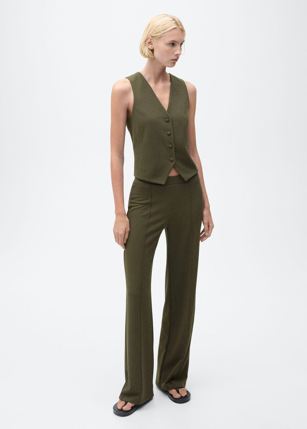 Pantalon Droit Maille