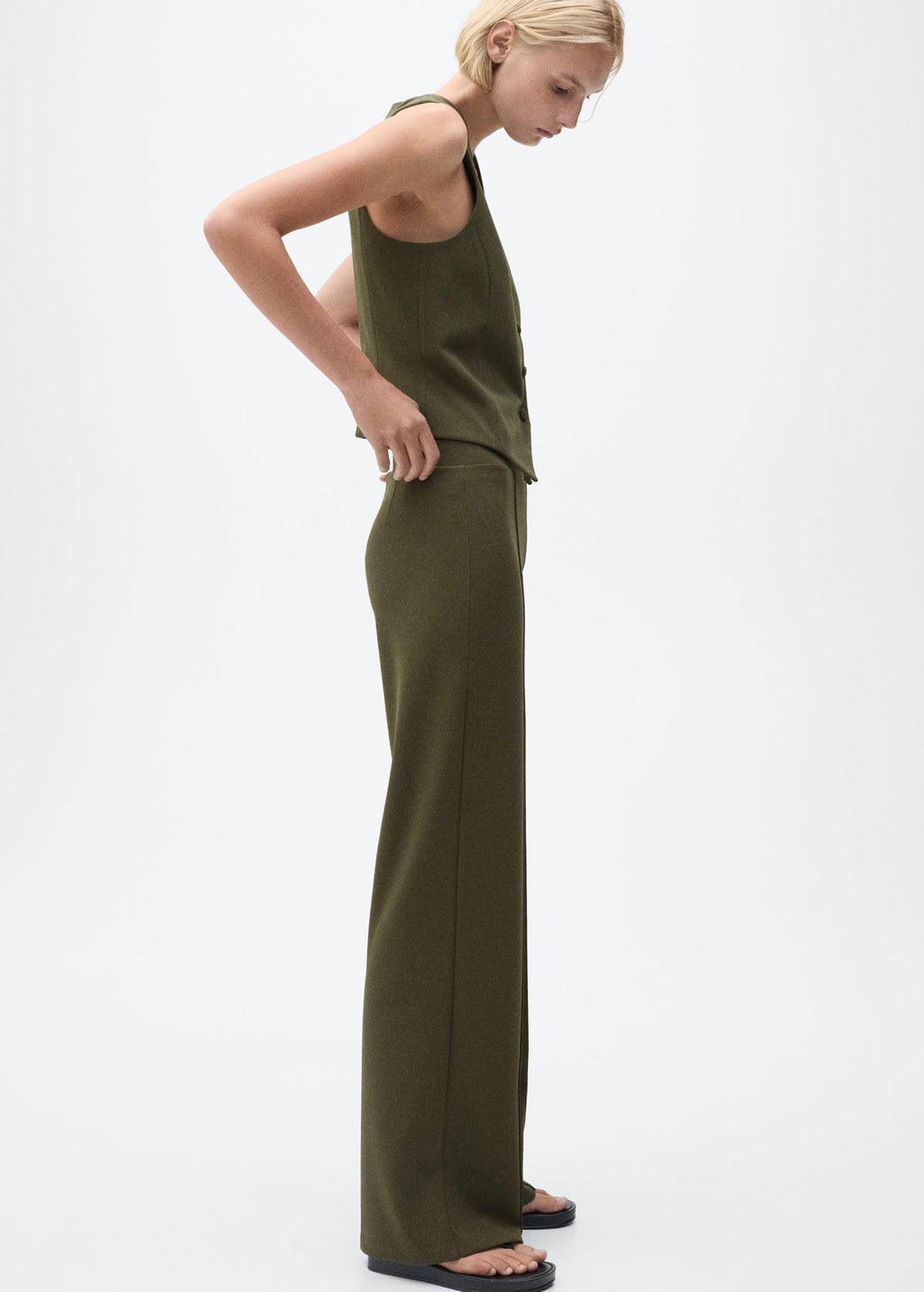 Pantalon Droit Maille