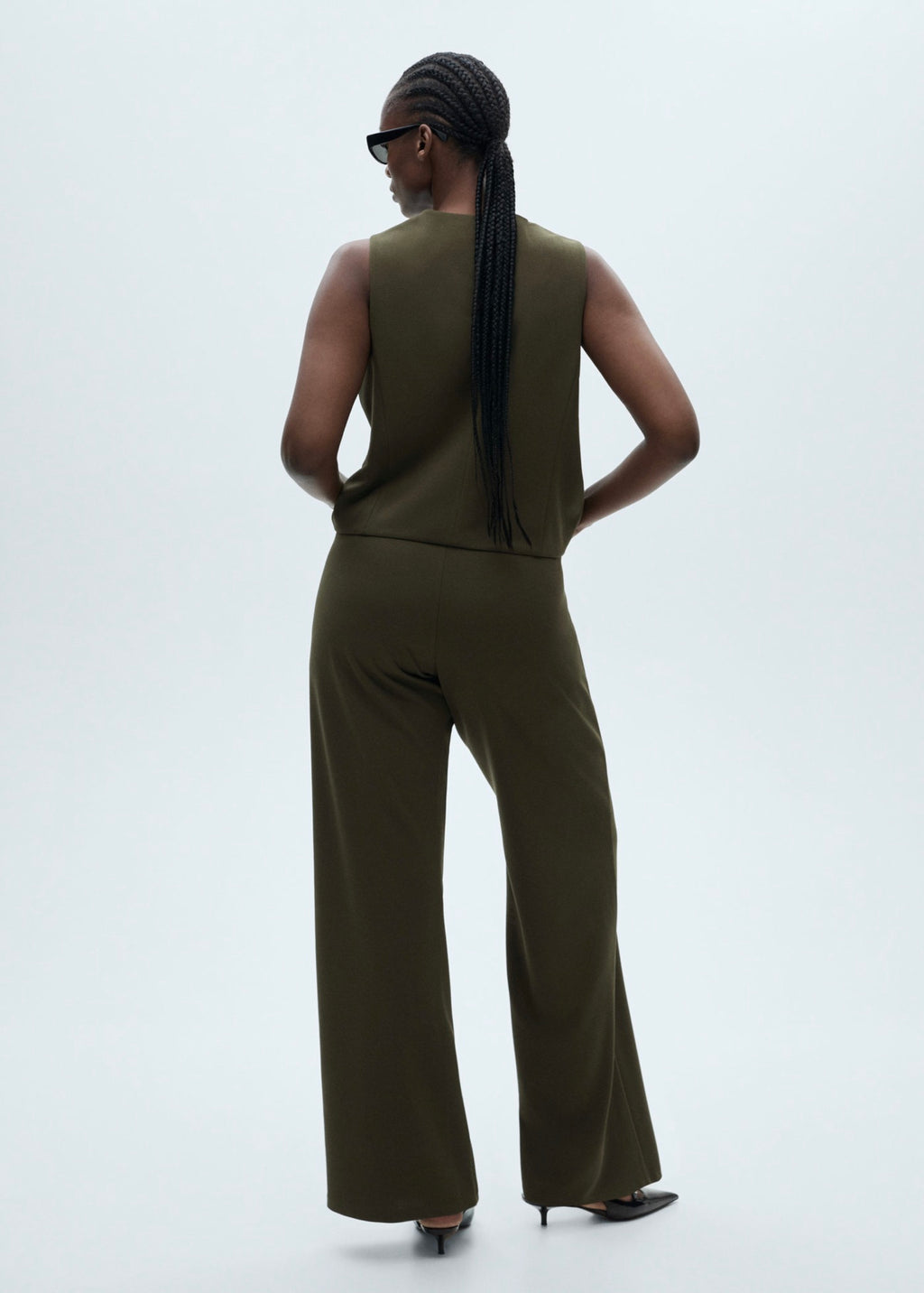 Pantalon Droit Maille