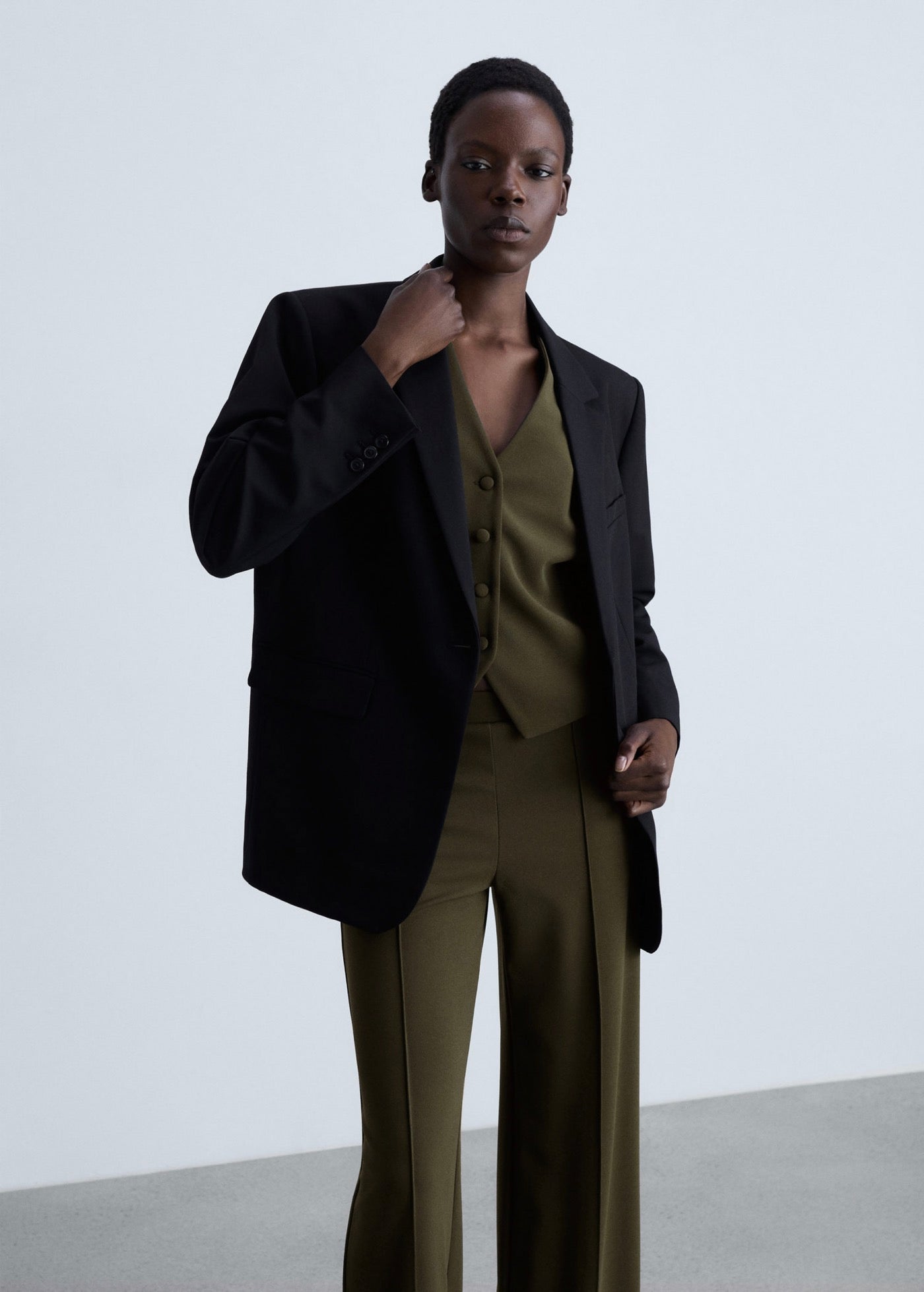 Pantalon Droit Maille