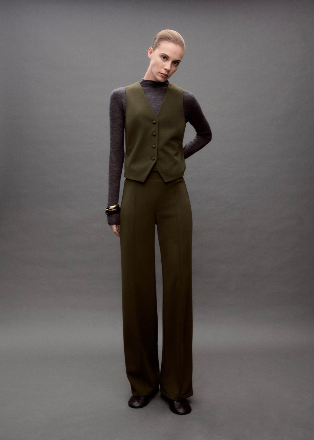 Pantalon Droit Maille