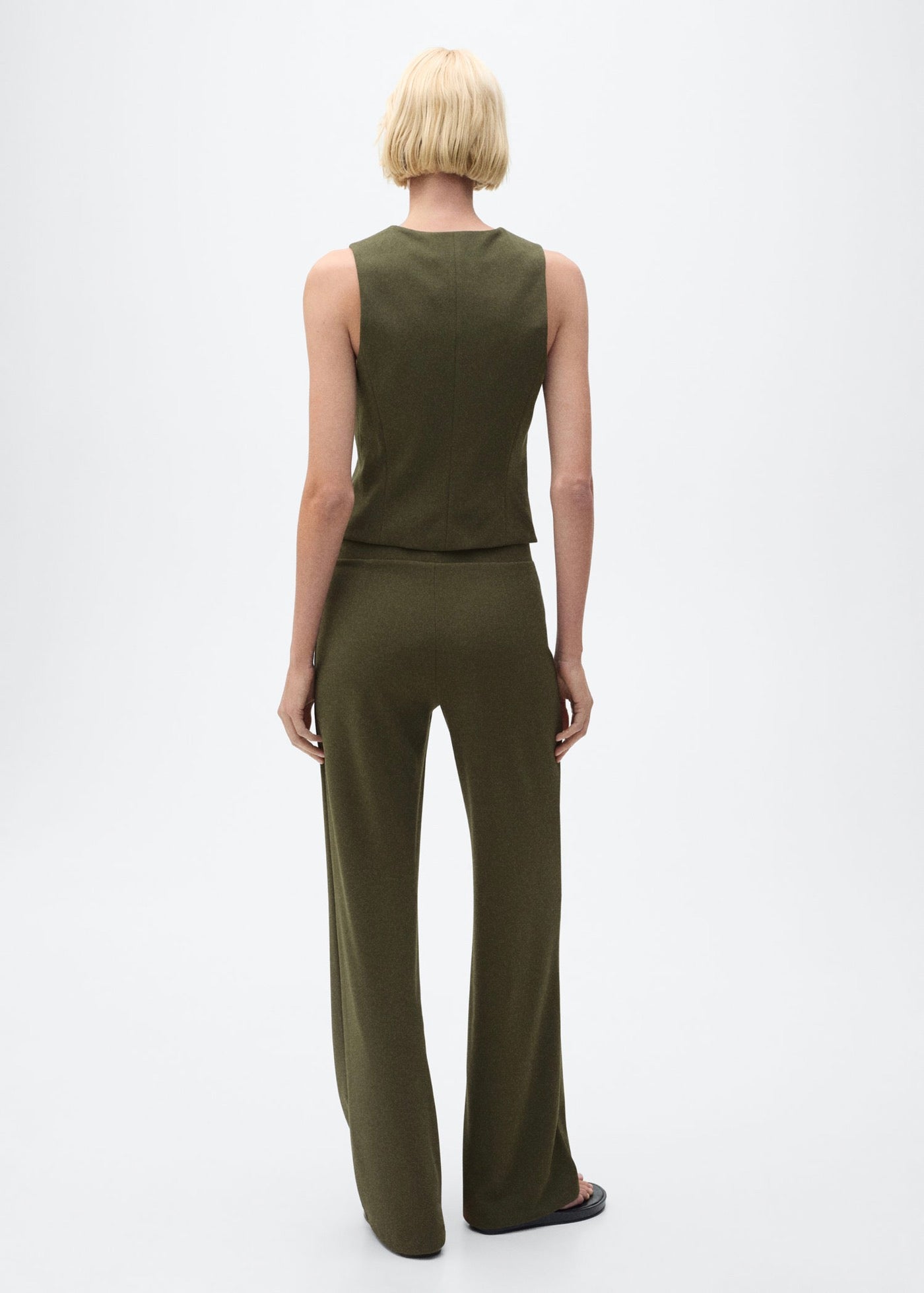 Pantalon Droit Maille