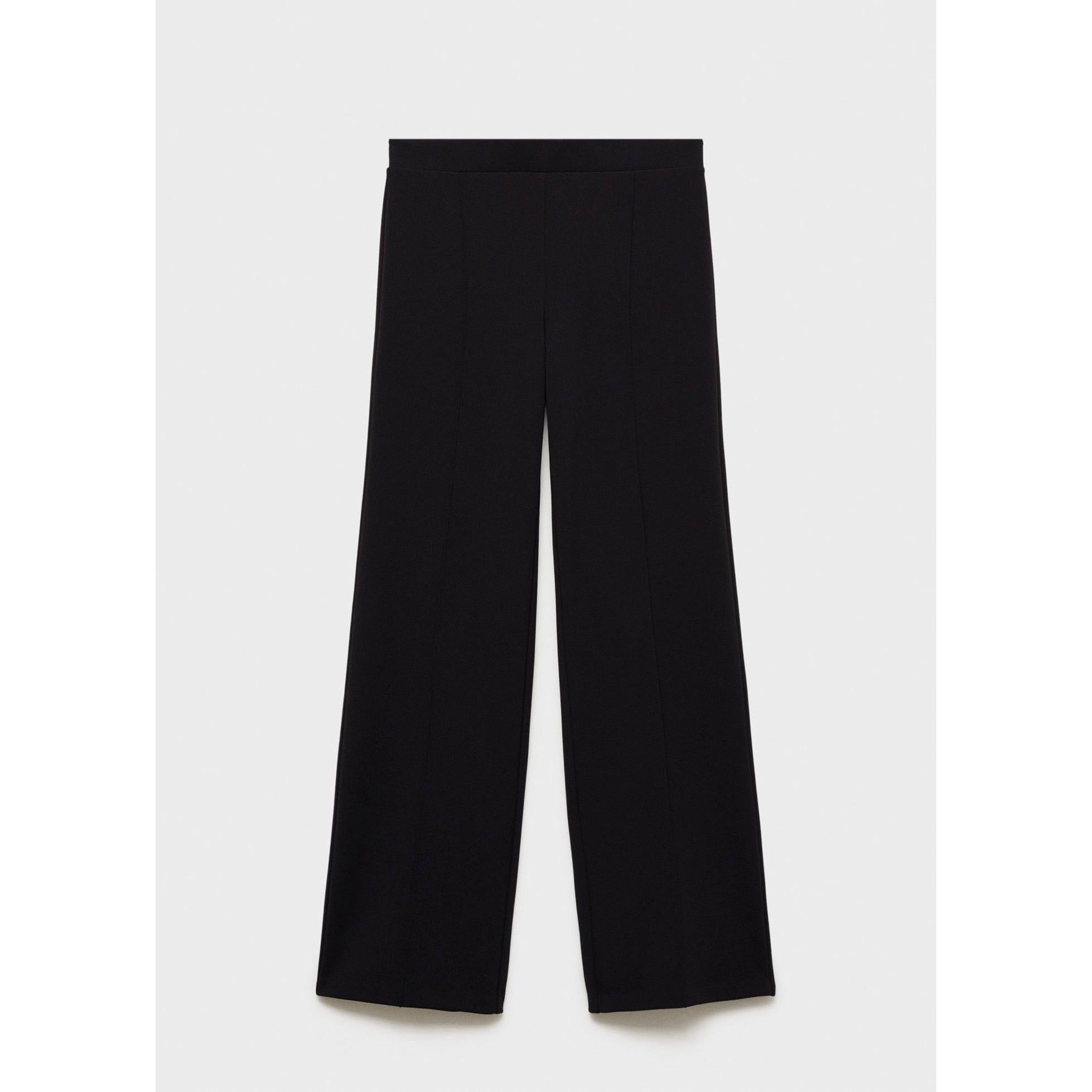 Pantalon Droit Maille - Black