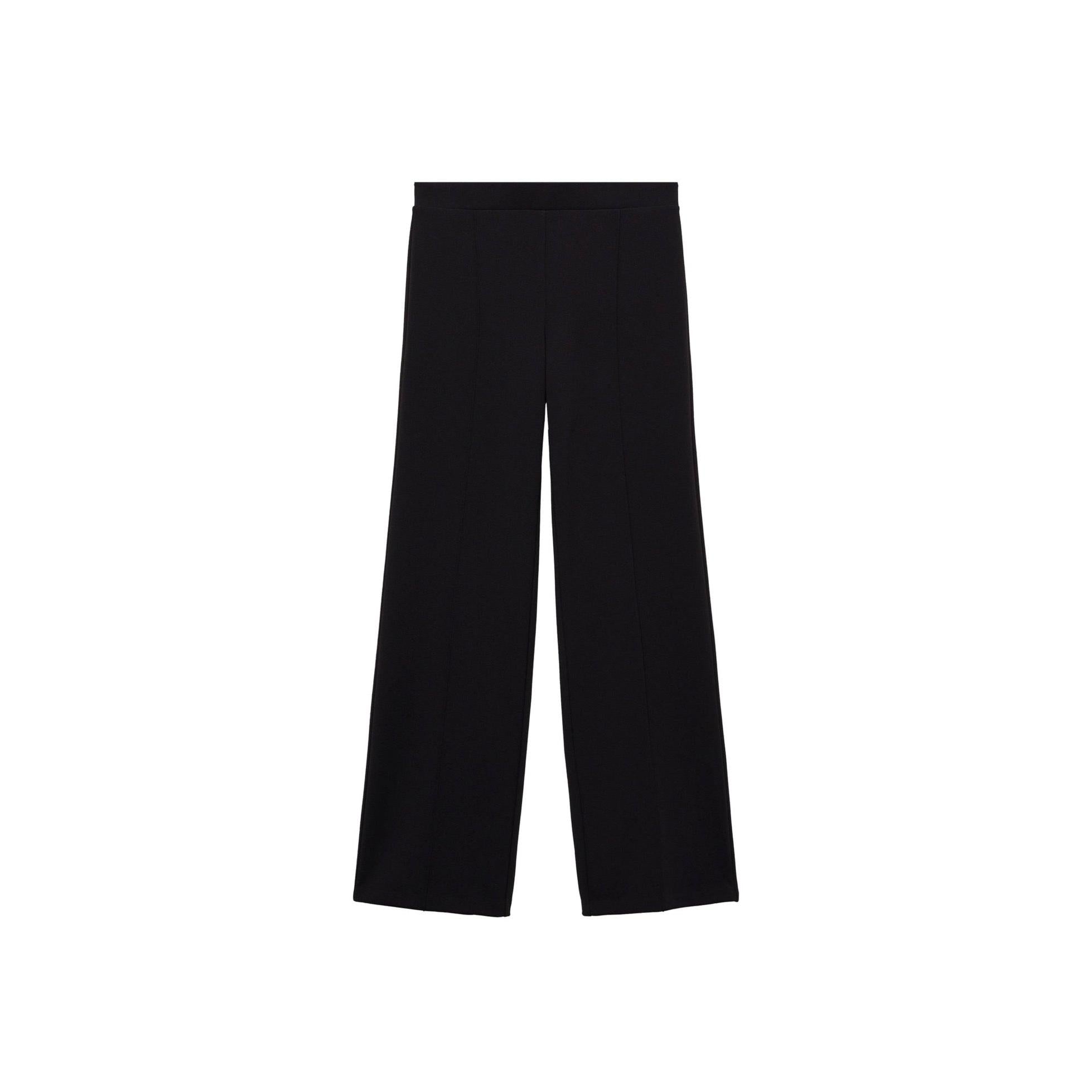 Pantalon Droit Maille - Black