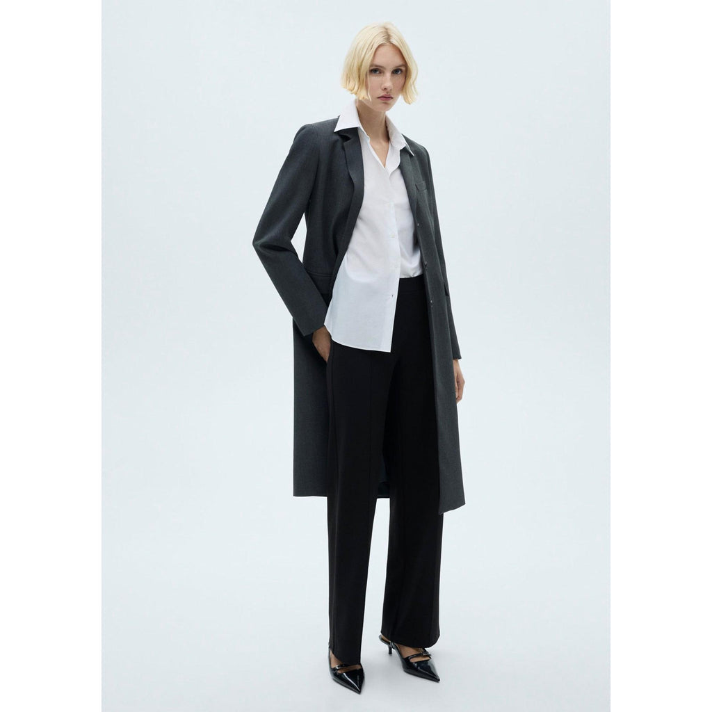 Pantalon Droit Maille - Black
