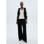 Pantalon Droit Maille - Black
