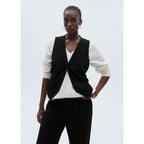 Pantalon Droit Maille - Black