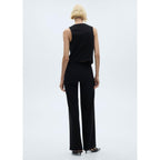 Pantalon Droit Maille - Black