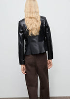 Blazer Cuir Poches