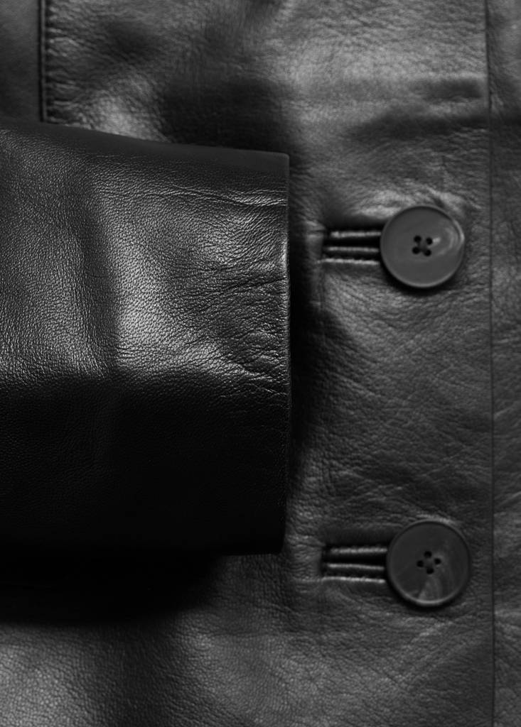 Blazer Cuir Poches