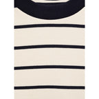Camiseta de Algodón a Rayas - Ecru