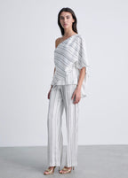 Blouse Asymétrique Rayures