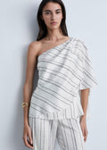 Blouse Asymétrique Rayures