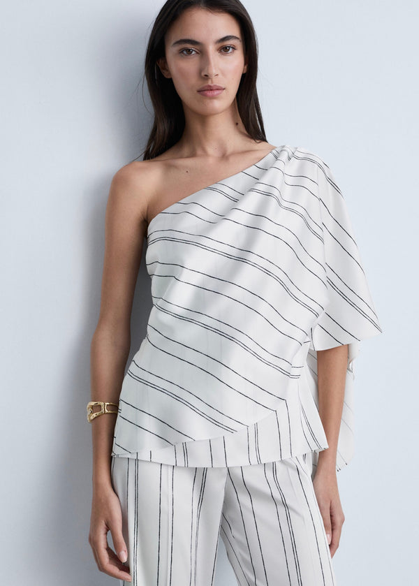 Blouse Asymétrique Rayures