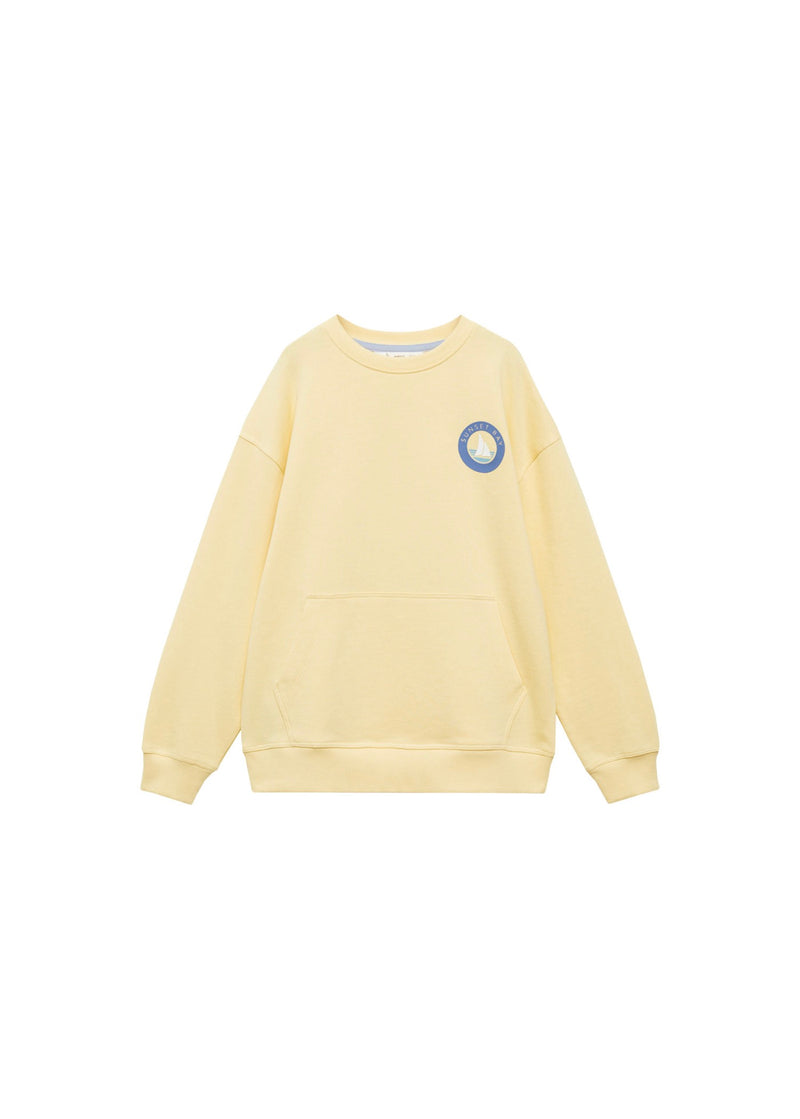 Sweat-Shirt En Coton Imprimé - Amarillo - Garçon