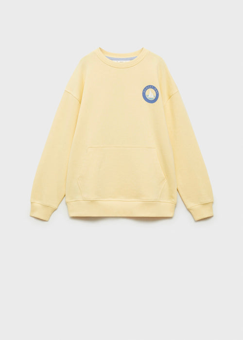 Sweat-Shirt En Coton Imprimé - Amarillo - Garçon