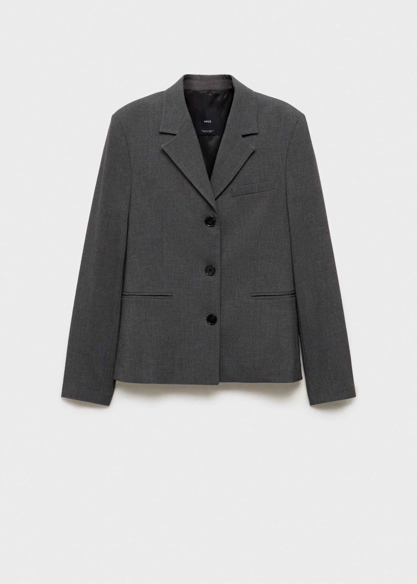 Blazer Costume Droit À Boutons