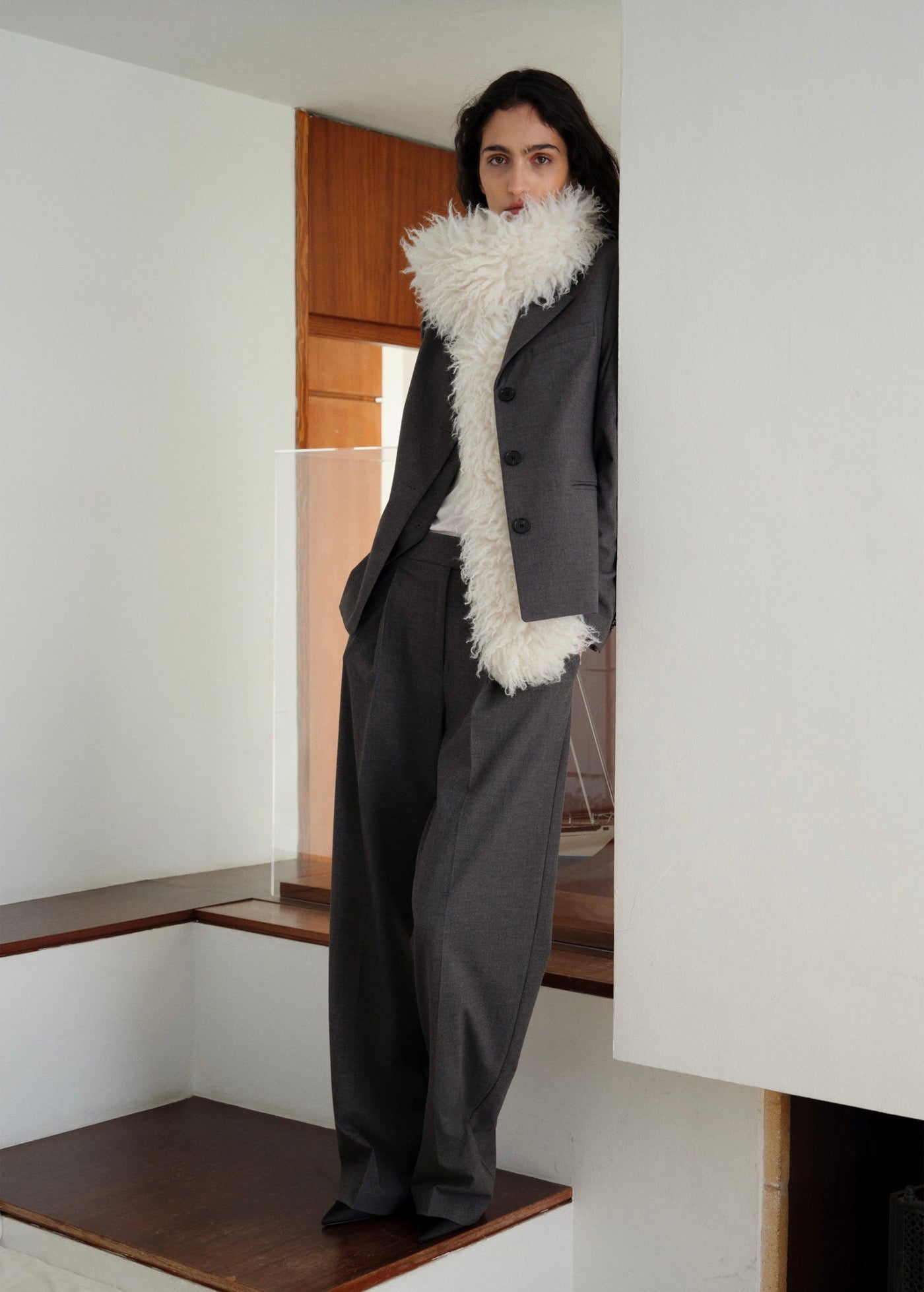 Blazer Costume Droit À Boutons