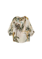 Cape Drapée Imprimé Tropical