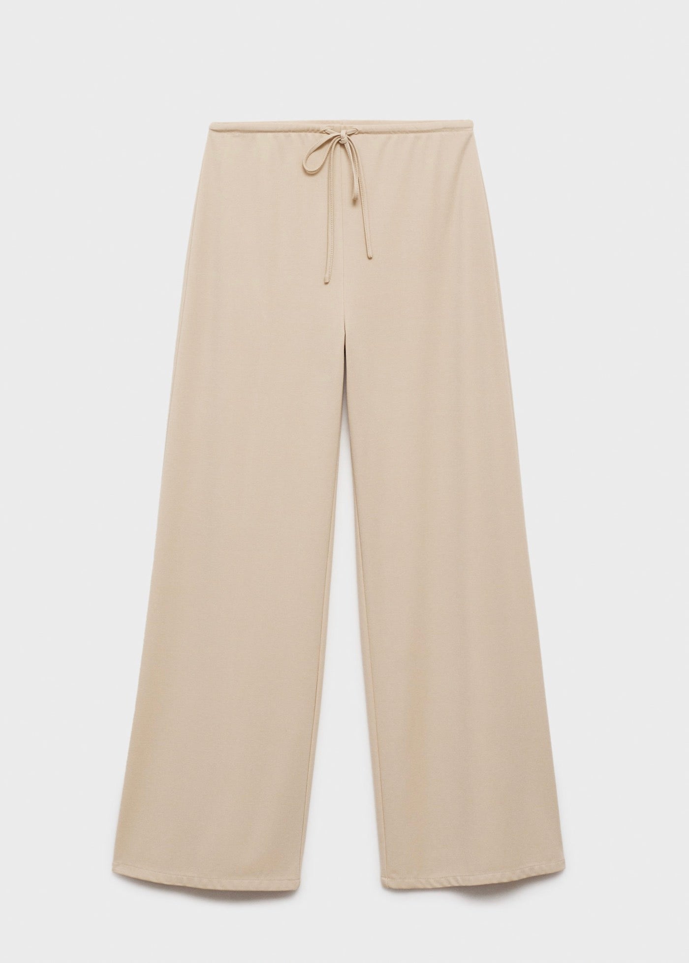 Pantalon Wideleg Taille Élastique - Natural