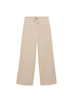 Pantalon Wideleg Taille Élastique - Natural