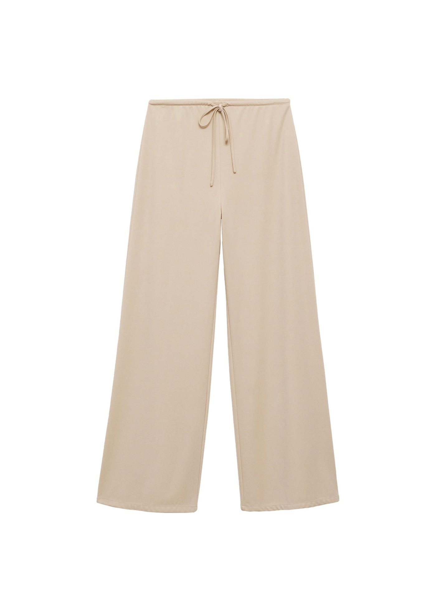 Pantalon Wideleg Taille Élastique - Natural