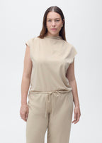 Pantalon Wideleg Taille Élastique - Natural