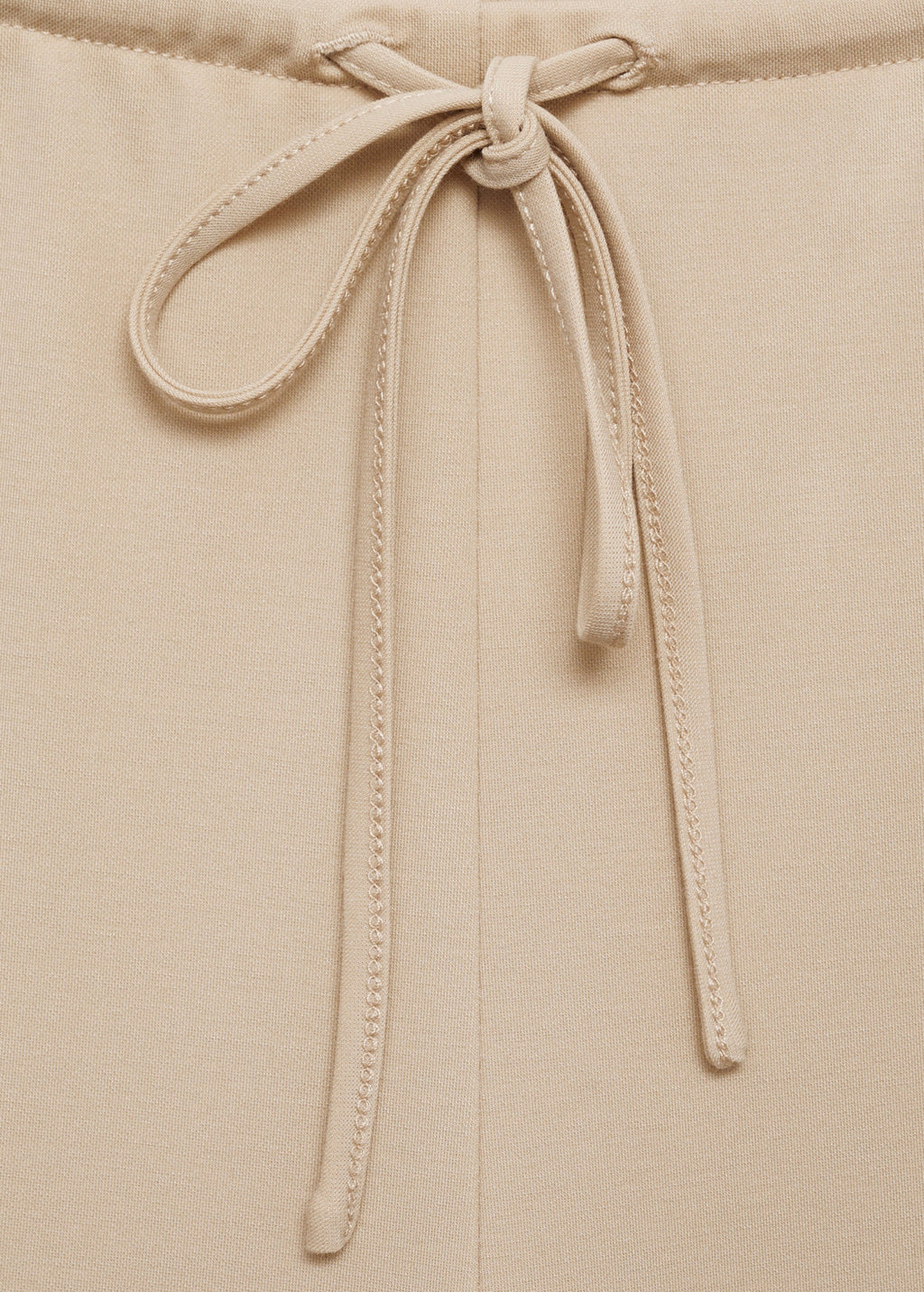 Pantalon Wideleg Taille Élastique - Natural