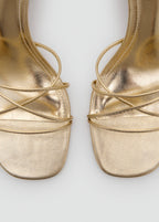Sandale À Talon Avec Brides Croisées