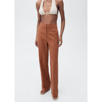 Pantalon Costume Mélange Coton Et Lin