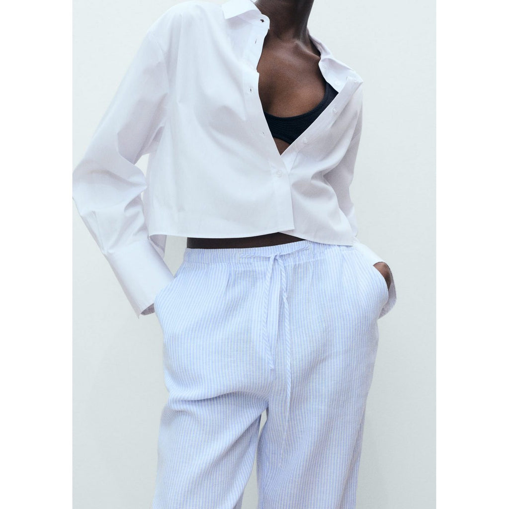 Pantalon Linen - Bleu Ciel