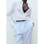Pantalon Linen - Bleu Ciel