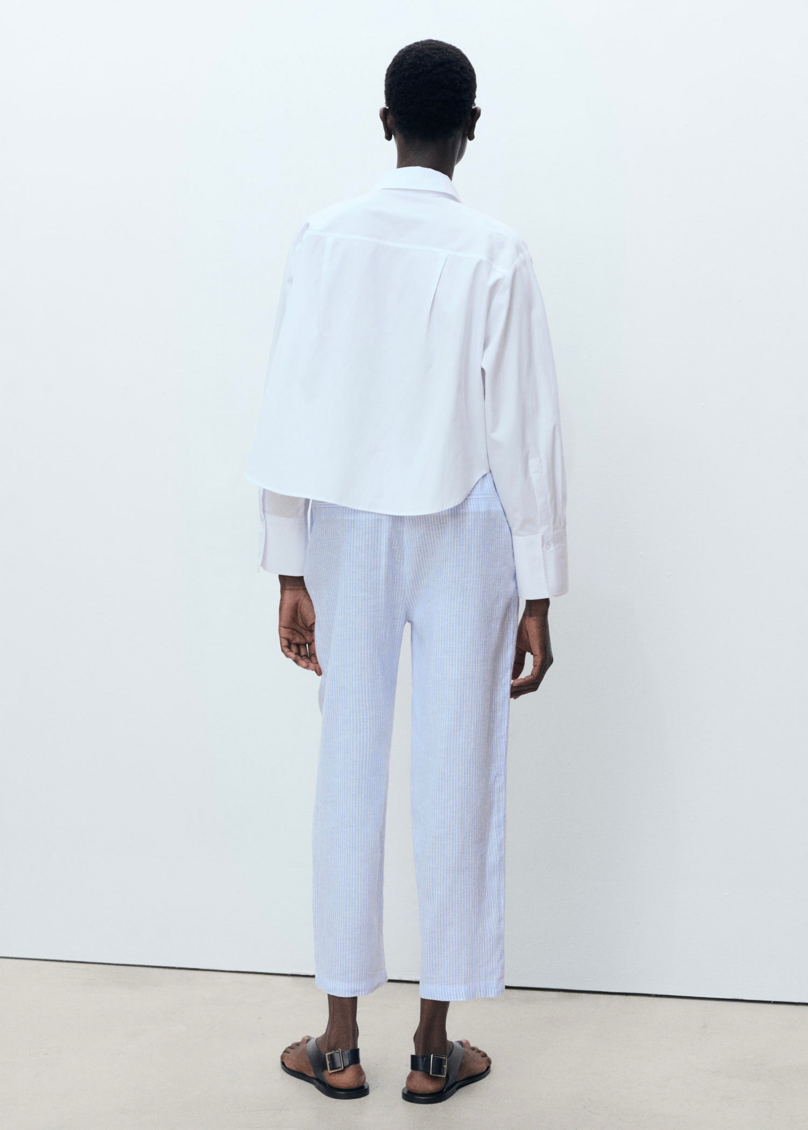 Pantalon Droit Lin - Sky Blue