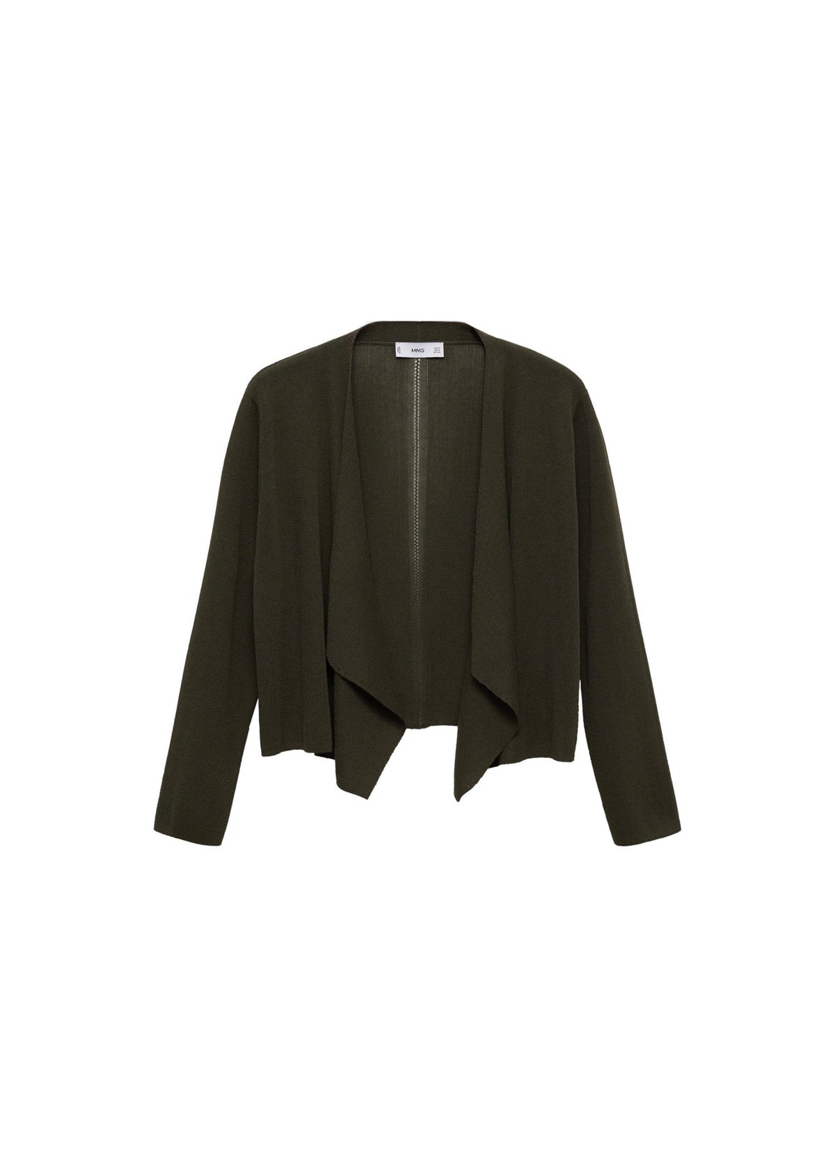 Cardigan Crop Maille - Dark Green