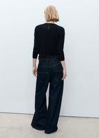 Cropped Knit Cardigan