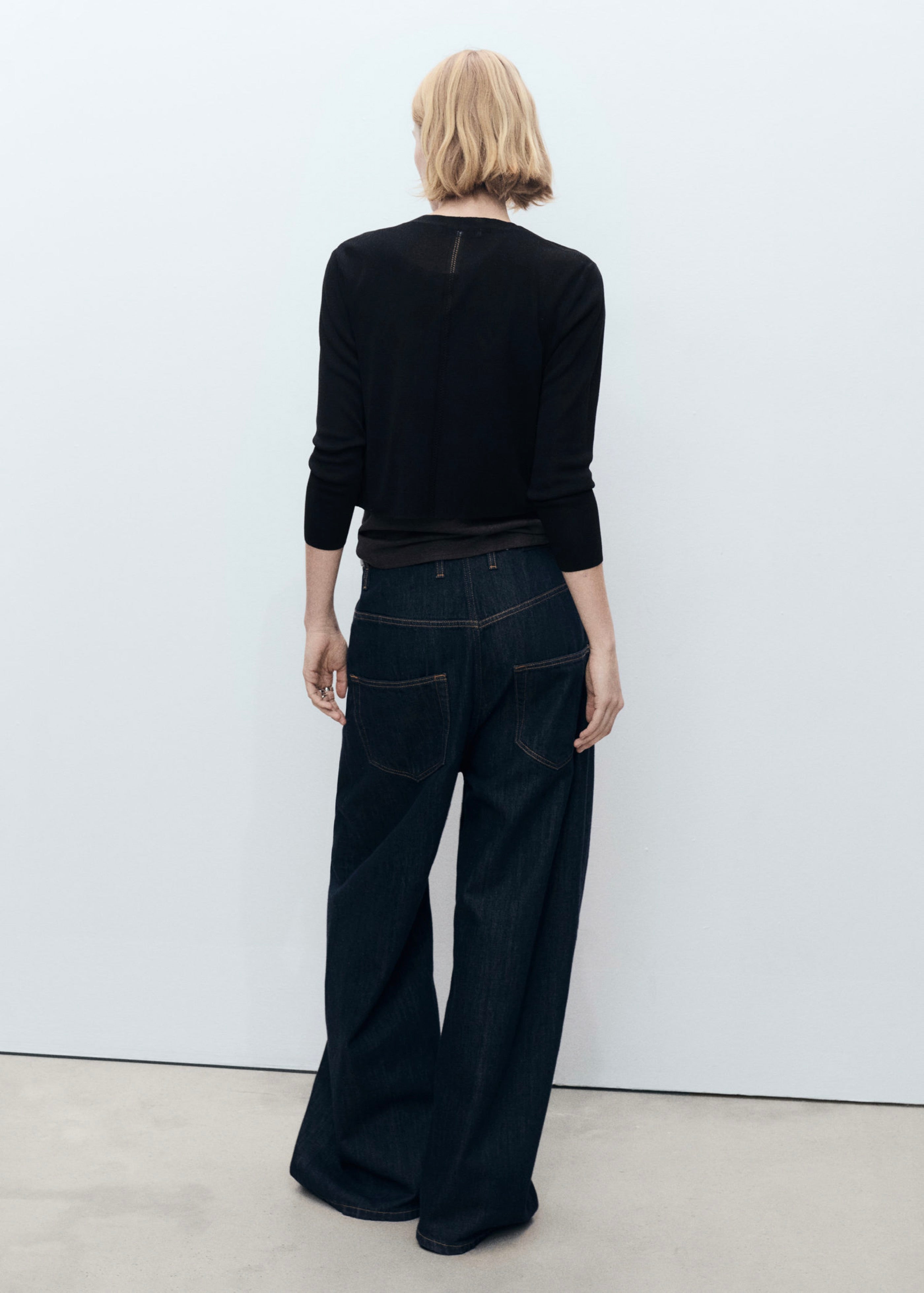Cropped Knit Cardigan