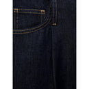 Pantalones De Mezclilla De Pierna Ancha Con Cintura Deshilachada - Azul Abierto