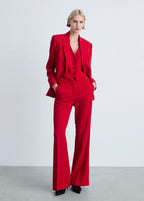 Wideleg Suit Trousers