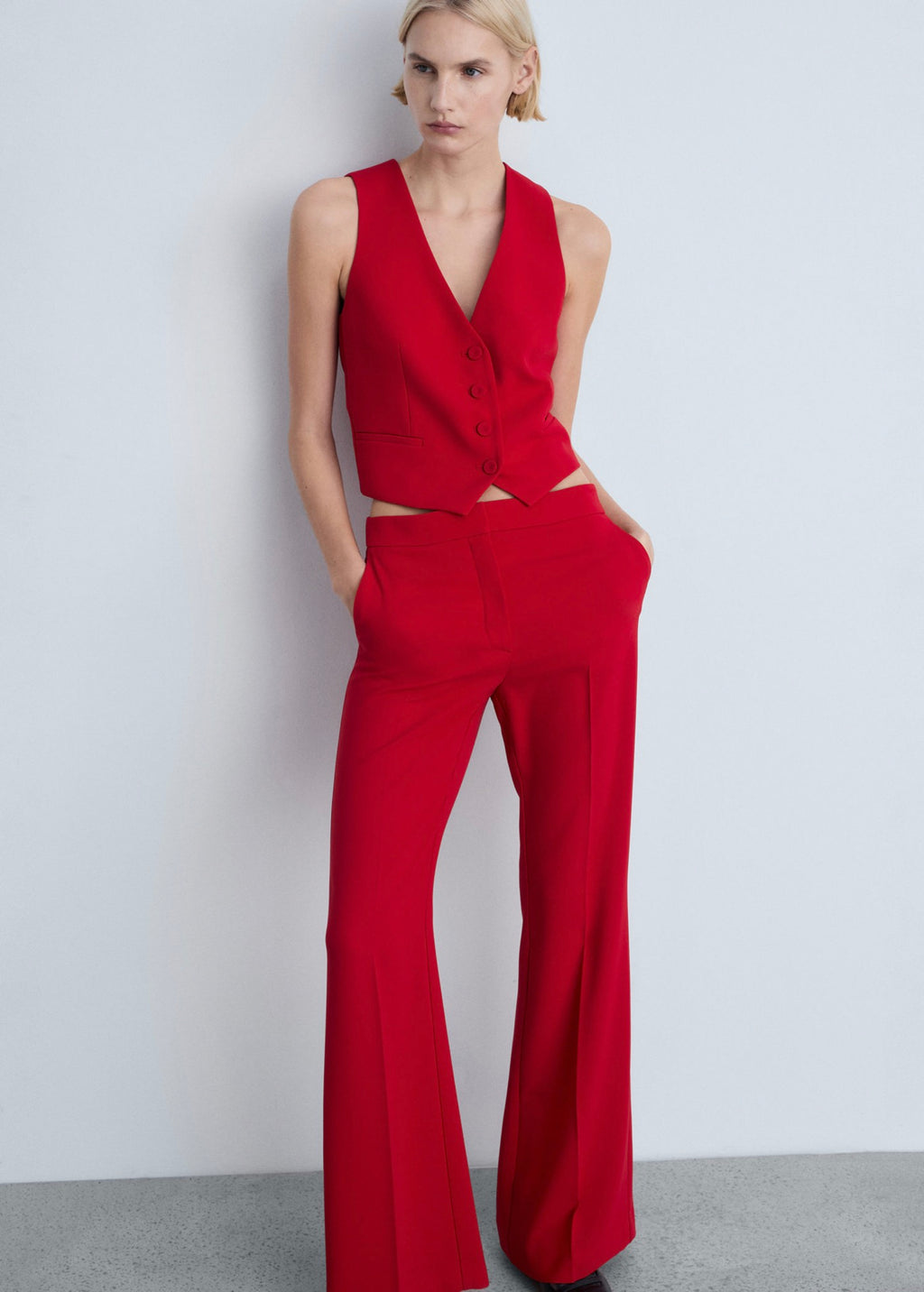 Wideleg Suit Trousers