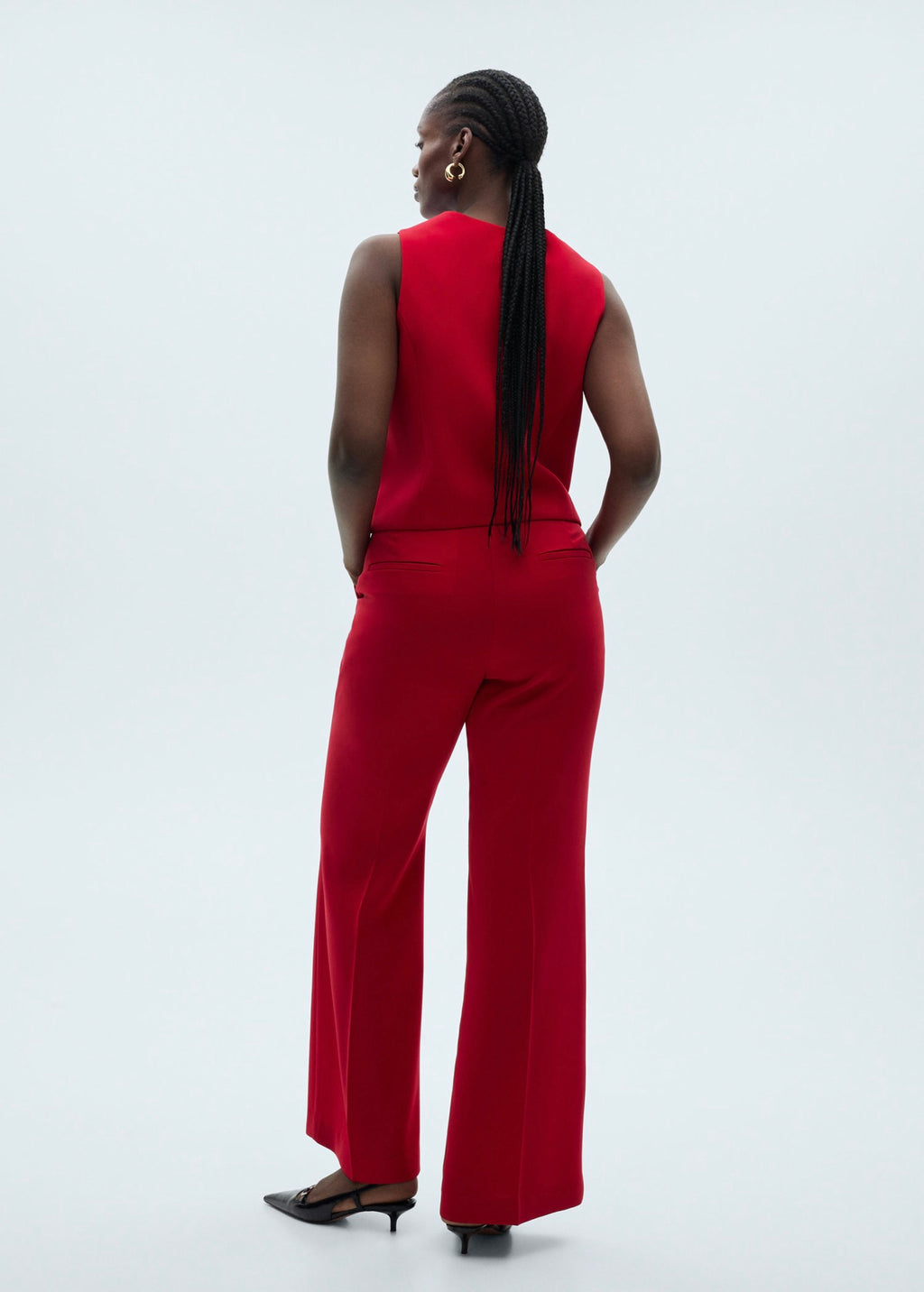 Wideleg Suit Trousers