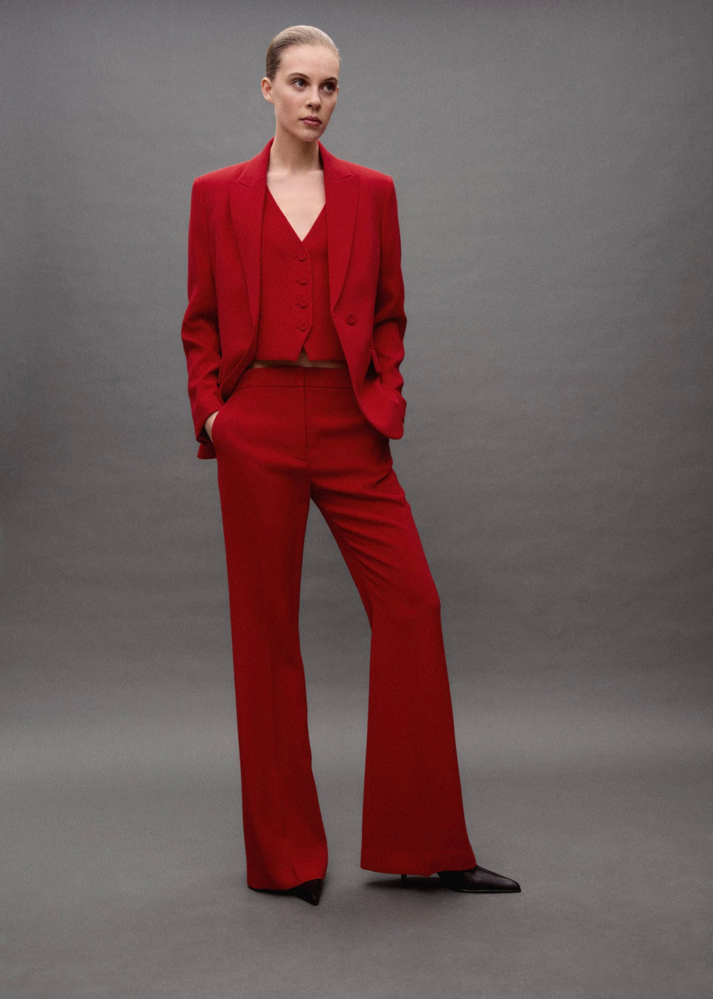 Wideleg Suit Trousers