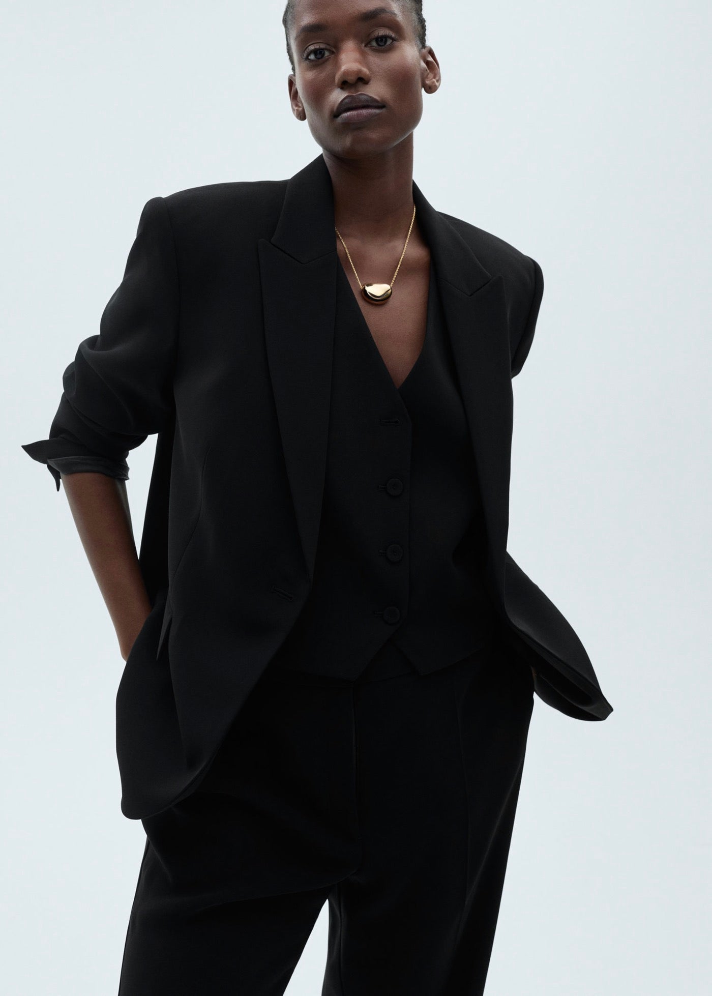 Wideleg Suit Trousers