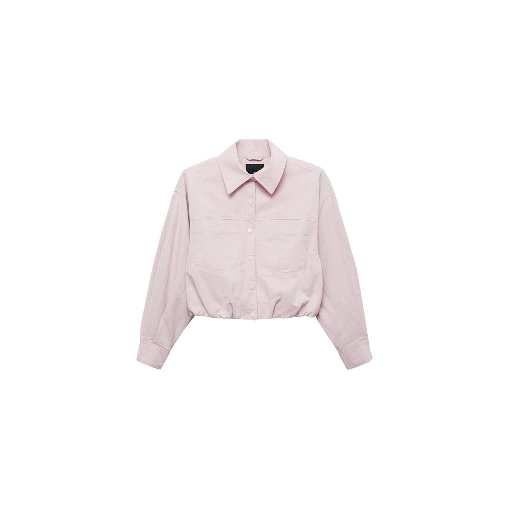 Gathered Denim Jacket